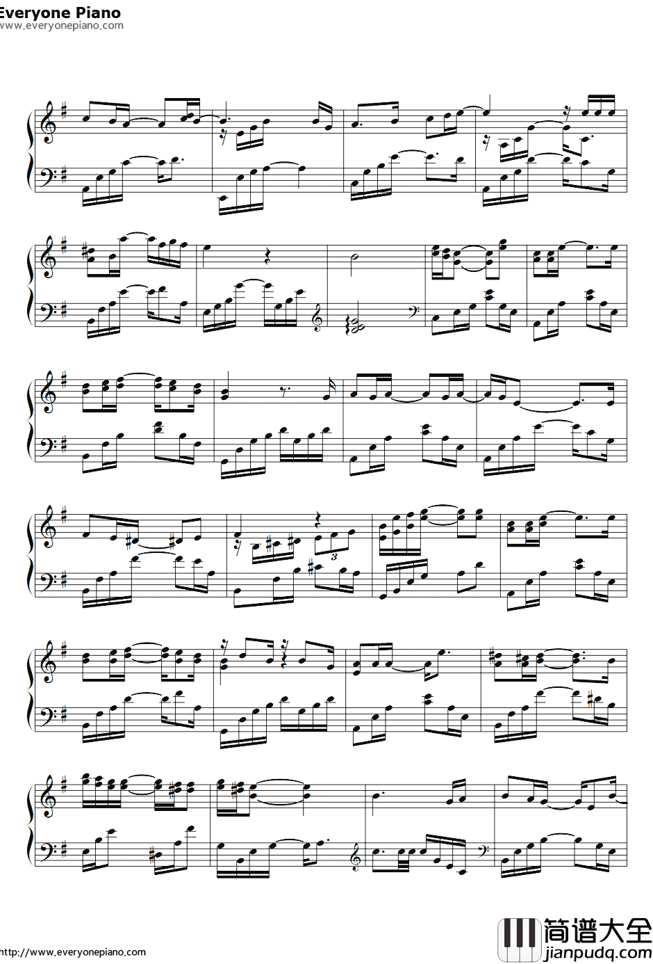 真爱你的云钢琴谱_黄国俊__风云必胜_插曲