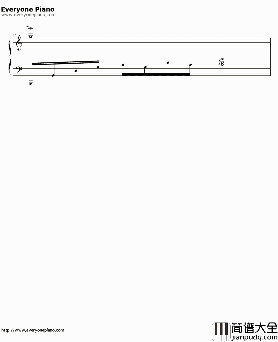 传奇简单版钢琴谱_王菲