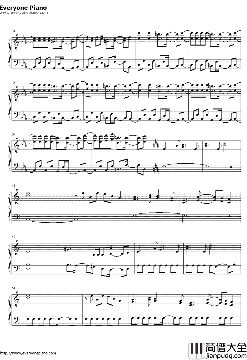 少女密室钢琴谱_东方project_东方红魔乡