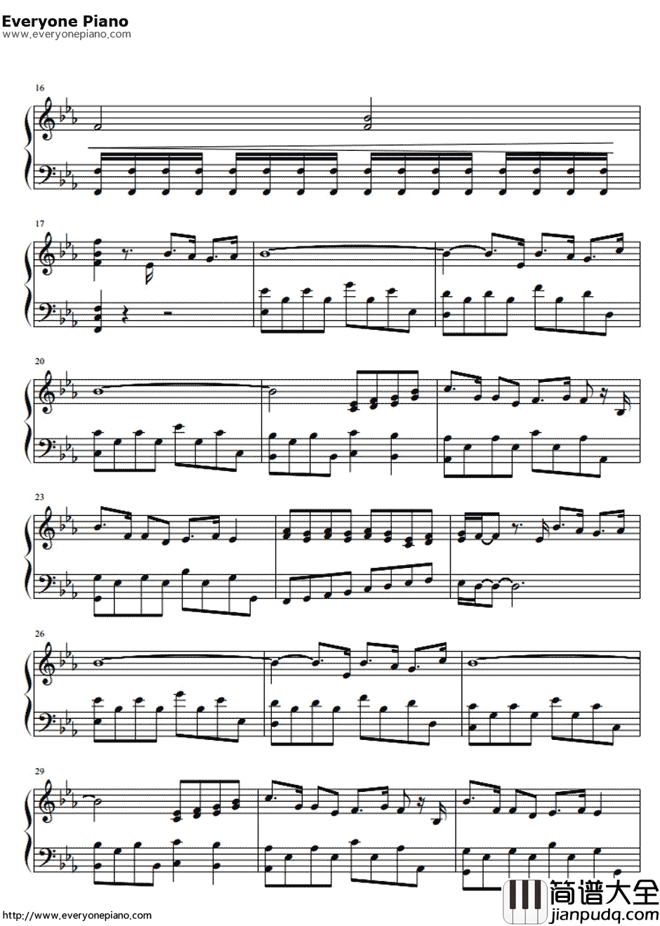 君に届け钢琴谱_MAY'S_好想告诉你第二季ED