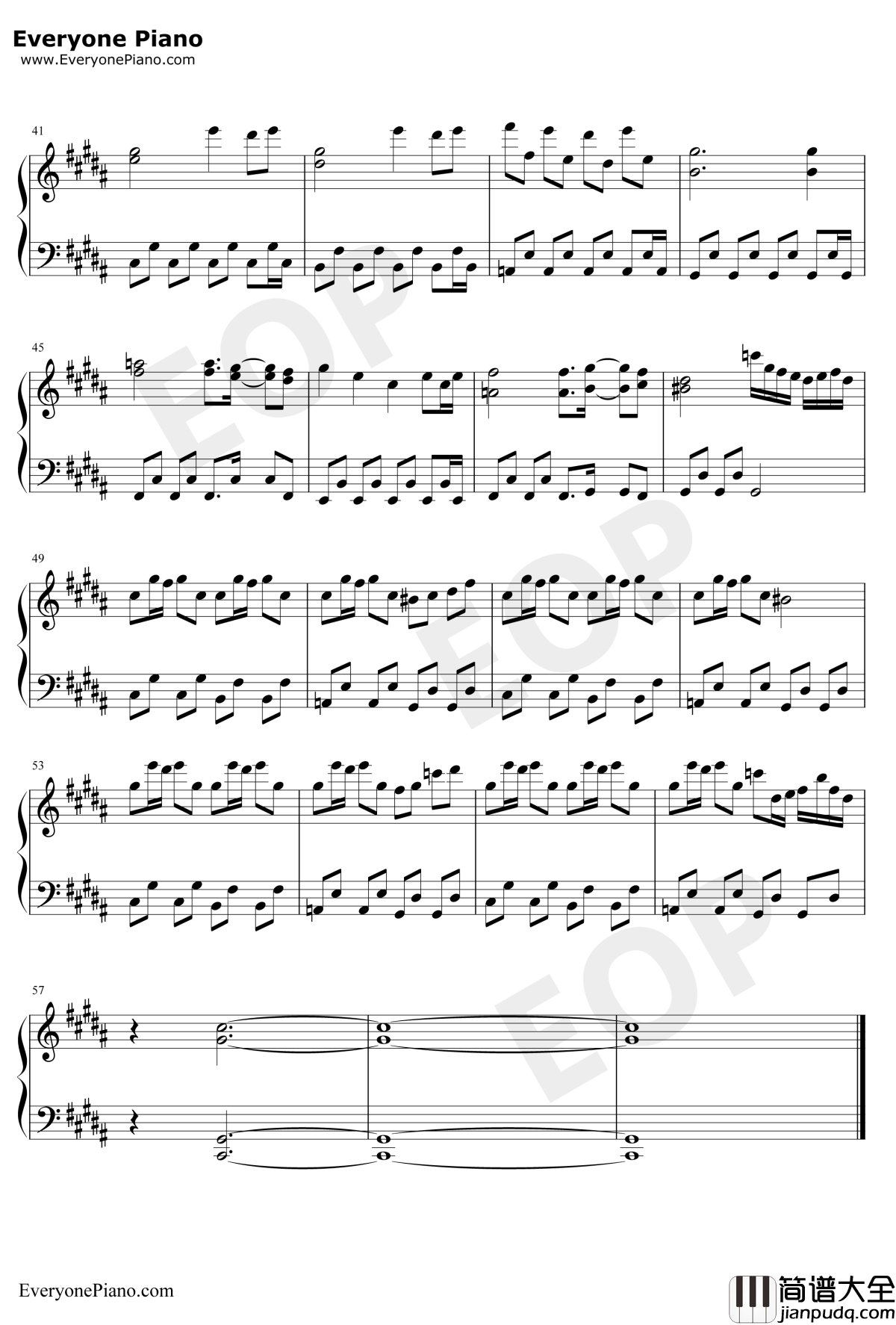 Old_World钢琴谱_东方Project