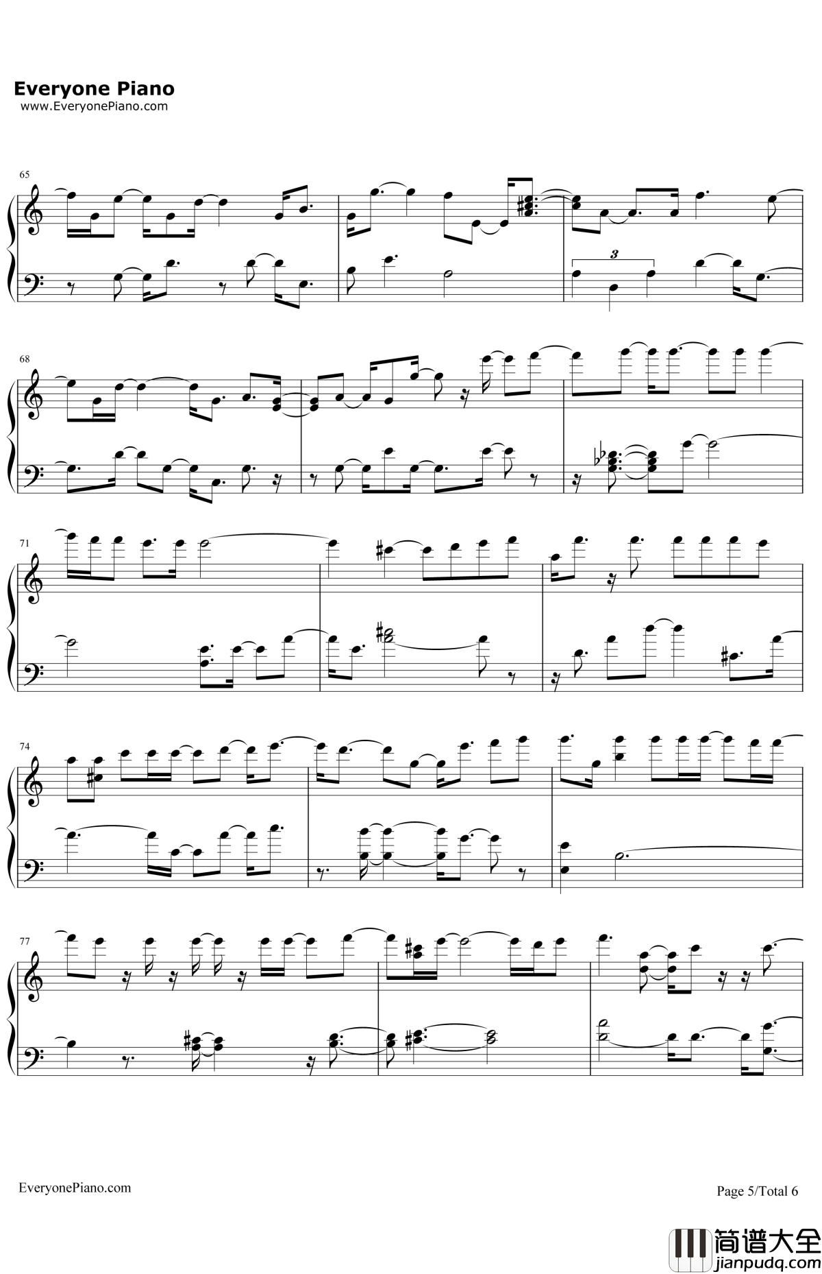 旅行的意义钢琴谱_陈绮贞