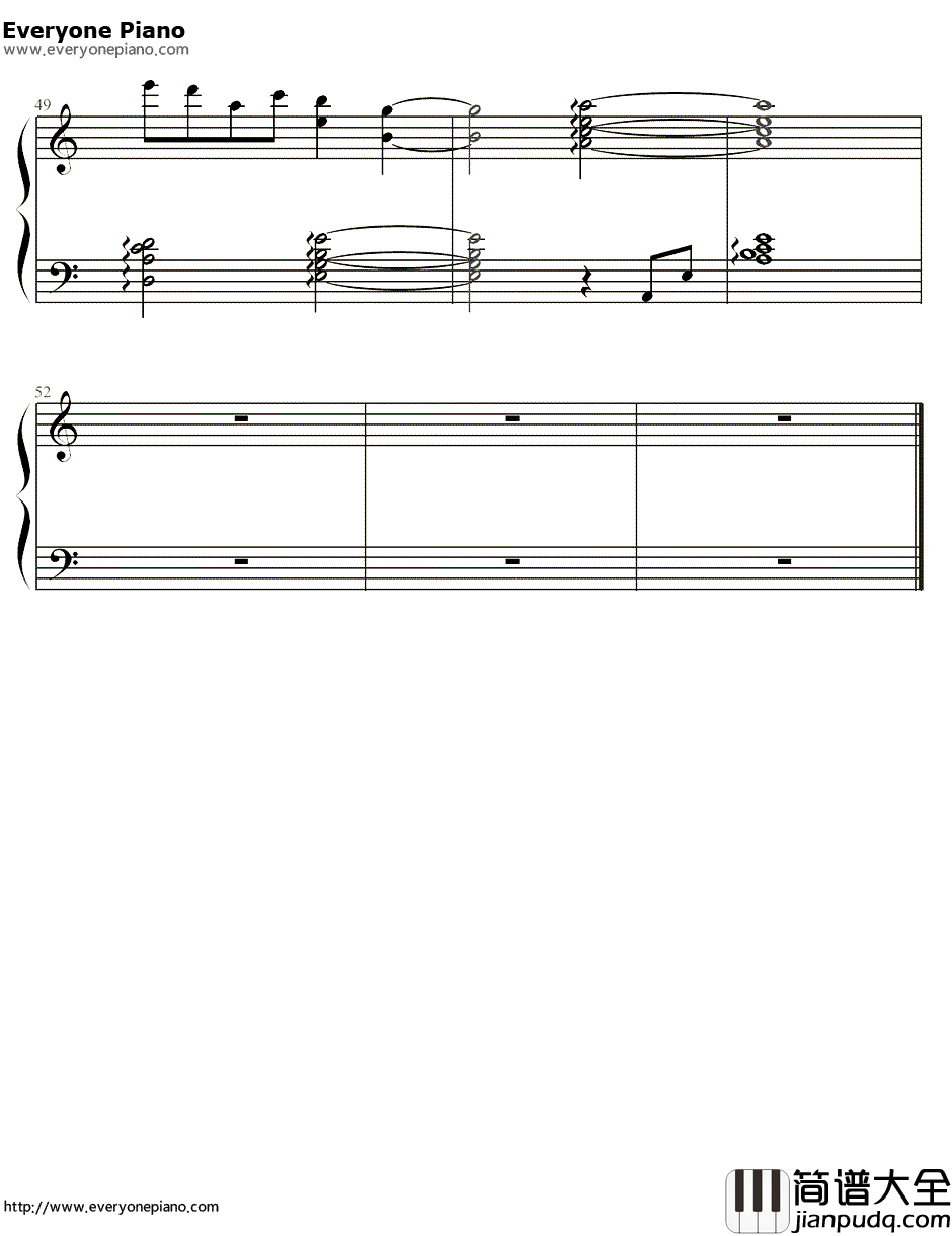 烟花易冷钢琴谱_林志炫_我是歌手林志炫