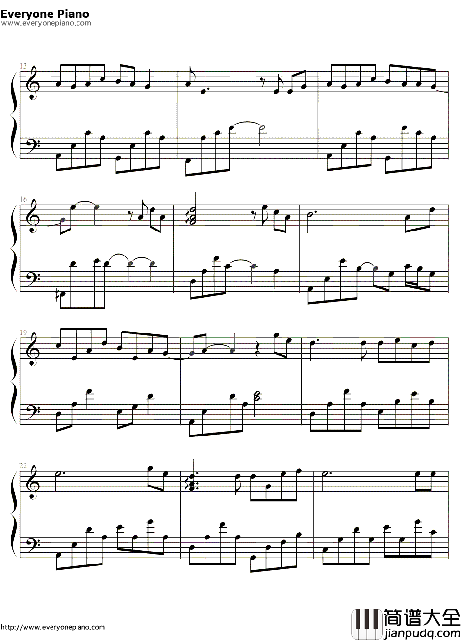 烟花易冷钢琴谱_林志炫_我是歌手林志炫