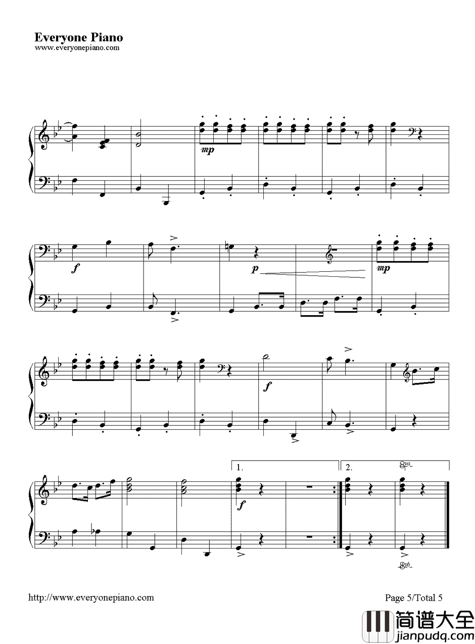 小机灵的歌钢琴谱_聪明的一休