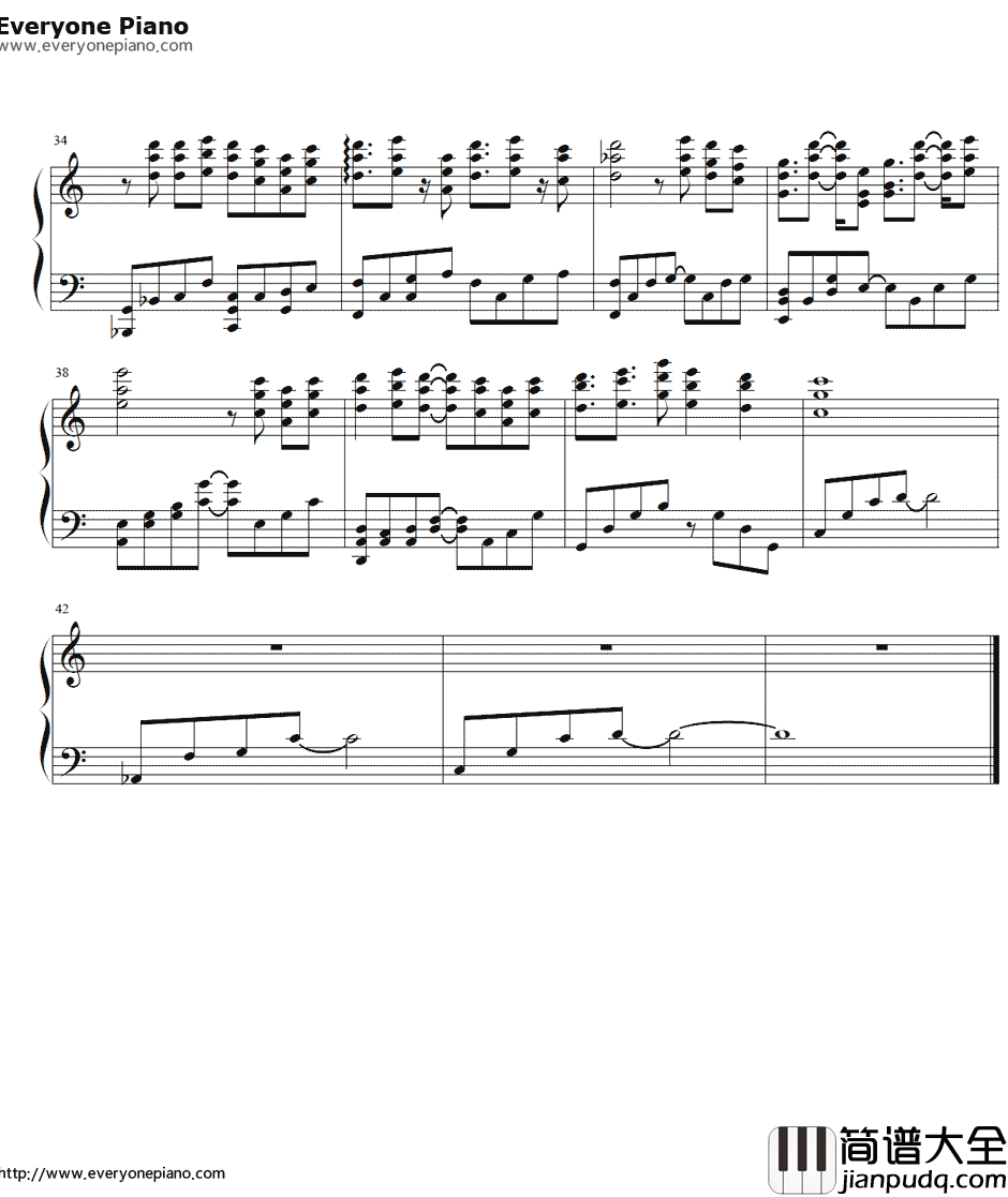 红尘客栈钢琴谱_周杰伦_周杰伦十二新作首播主打歌曲