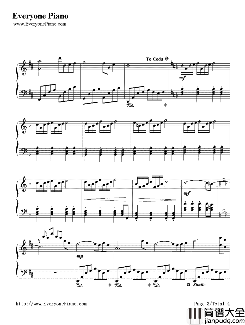 银河铁道之夜钢琴谱_久石让_银河鉄道の夜