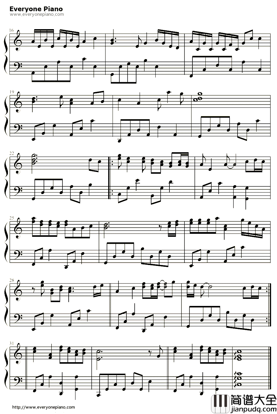 约定钢琴谱_林文信/周蕙