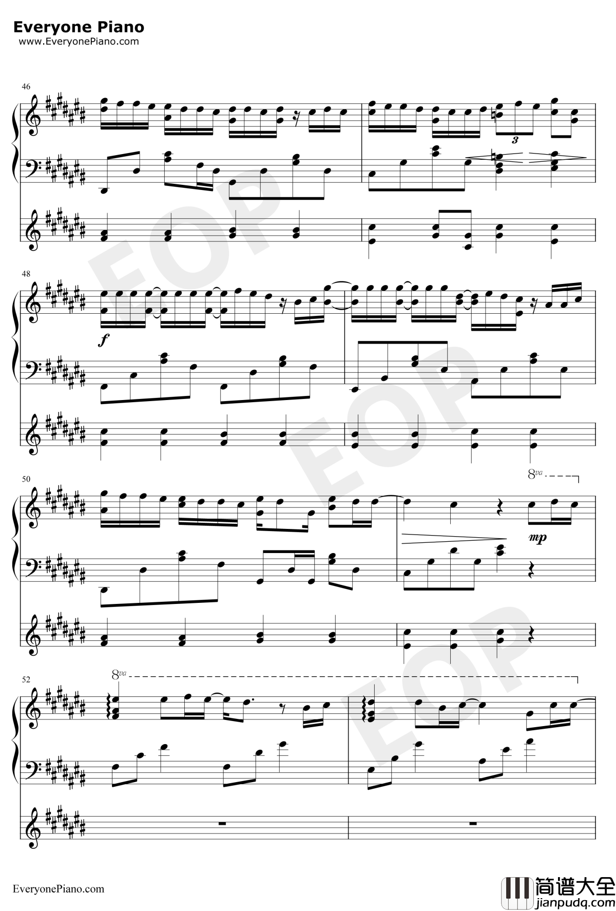 说好的幸福呢伴奏版钢琴谱_周杰伦