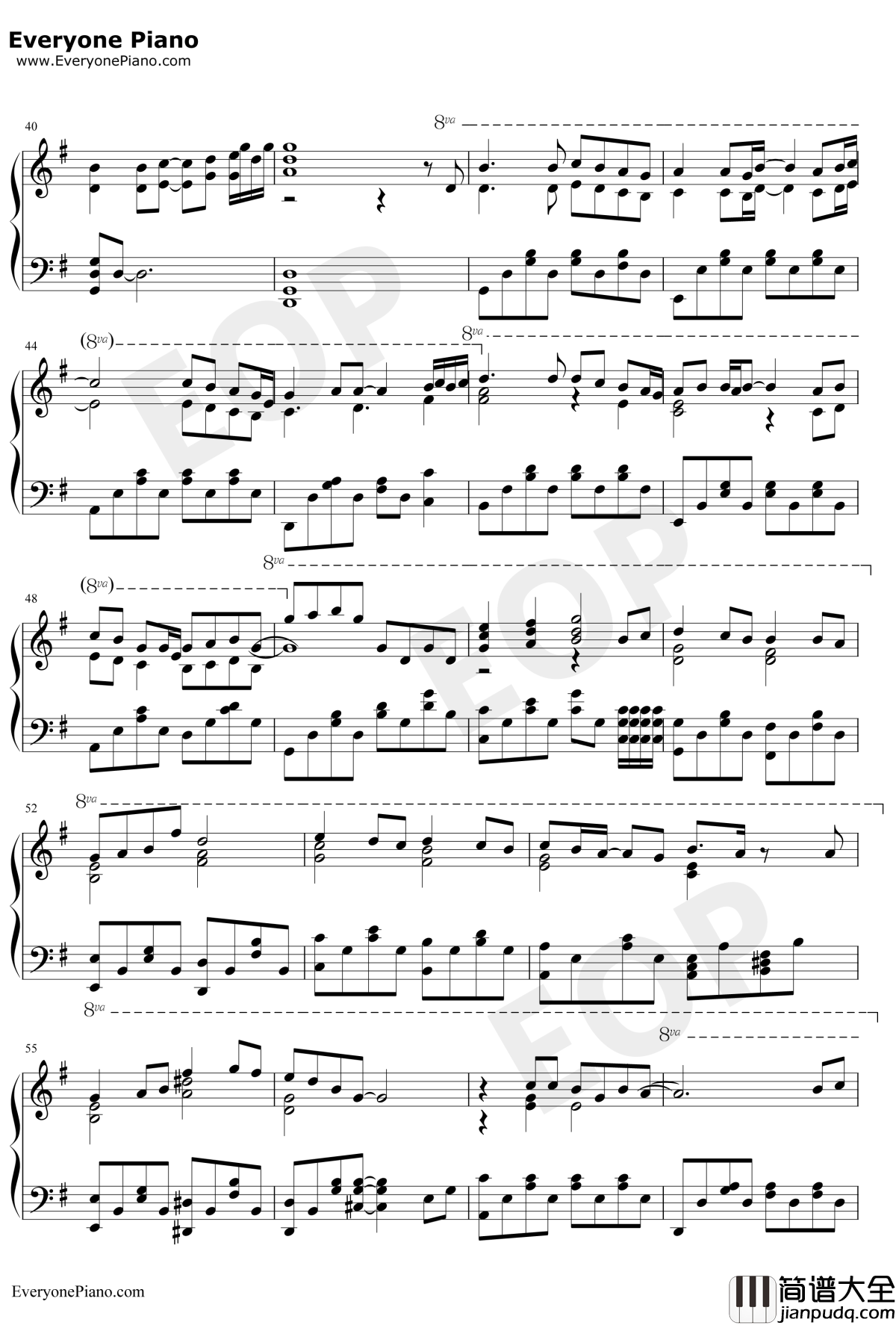 世界末日独奏版钢琴谱_周杰伦