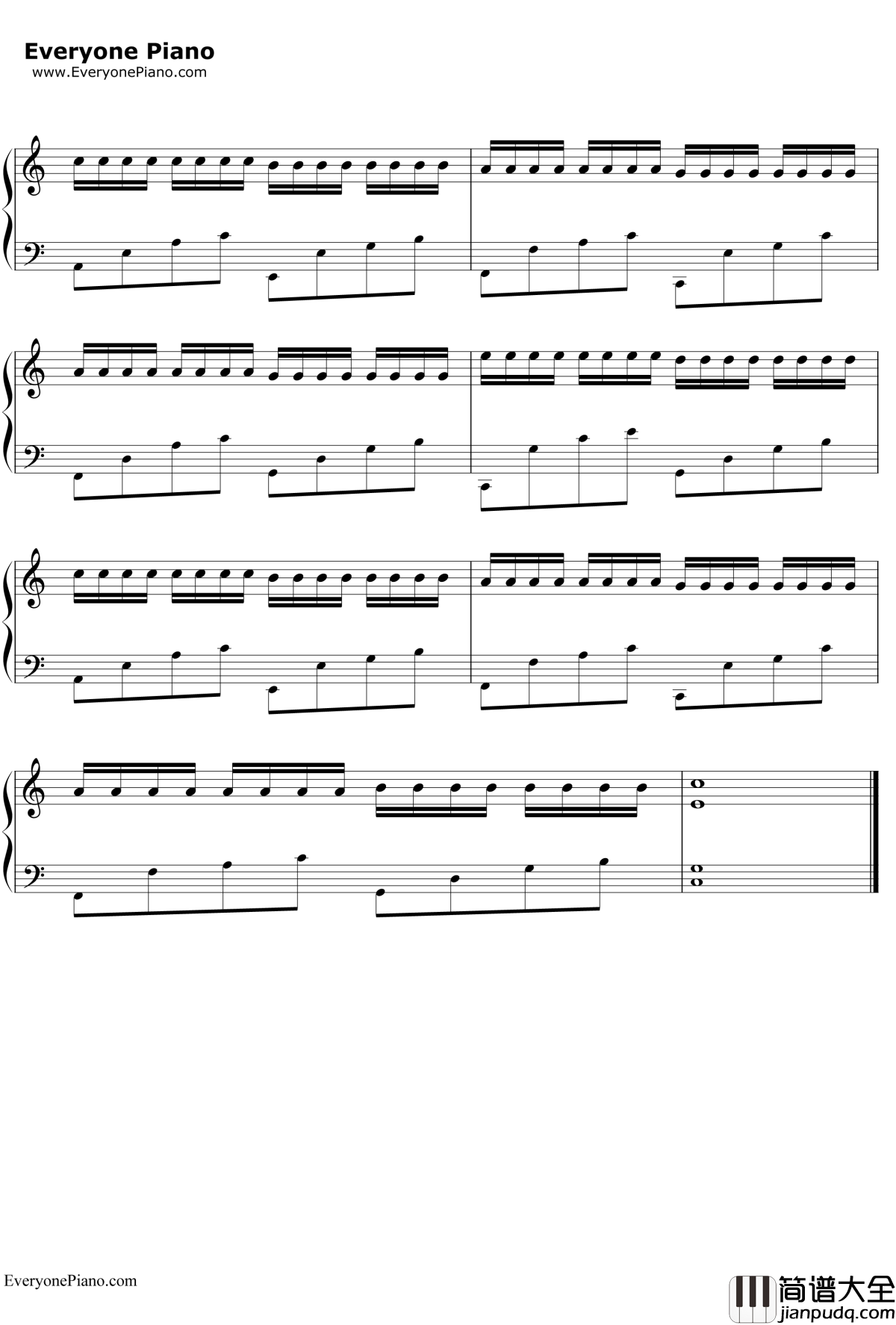 帕赫贝尔的卡农变奏曲钢琴谱_乔治·温斯顿_我的野蛮女友