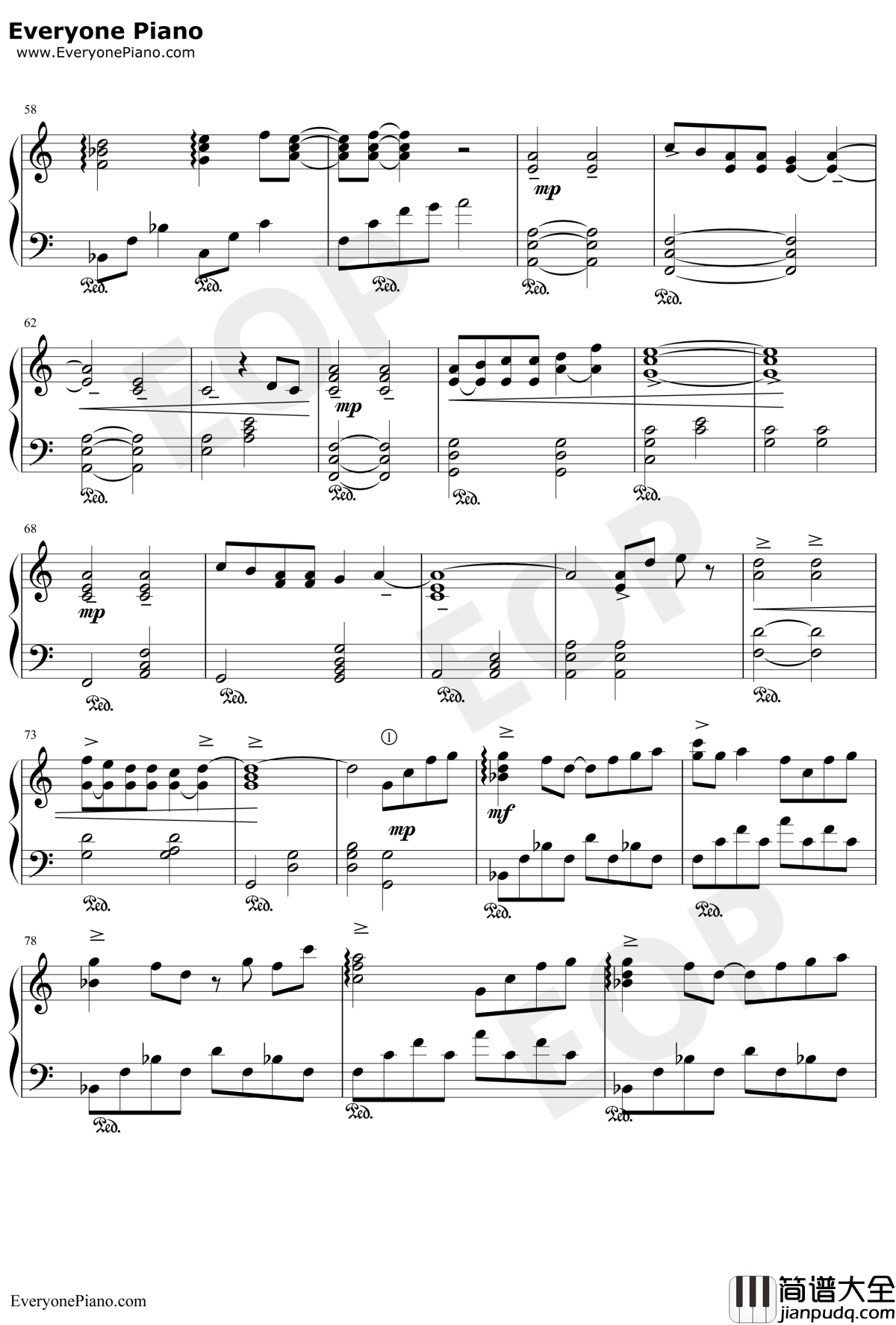 小小的手心简单版钢琴谱_麻枝准_CLANNAD