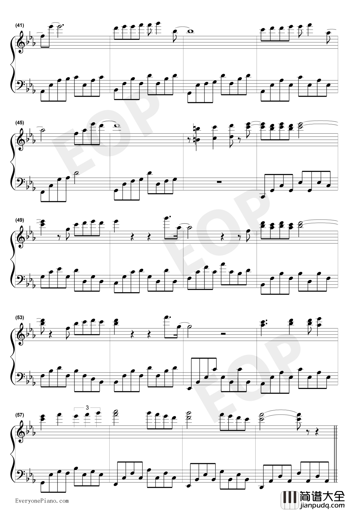 悲伤的天使钢琴谱_伊戈尔·克鲁托伊_Sad_Angel_俄罗斯钢琴曲