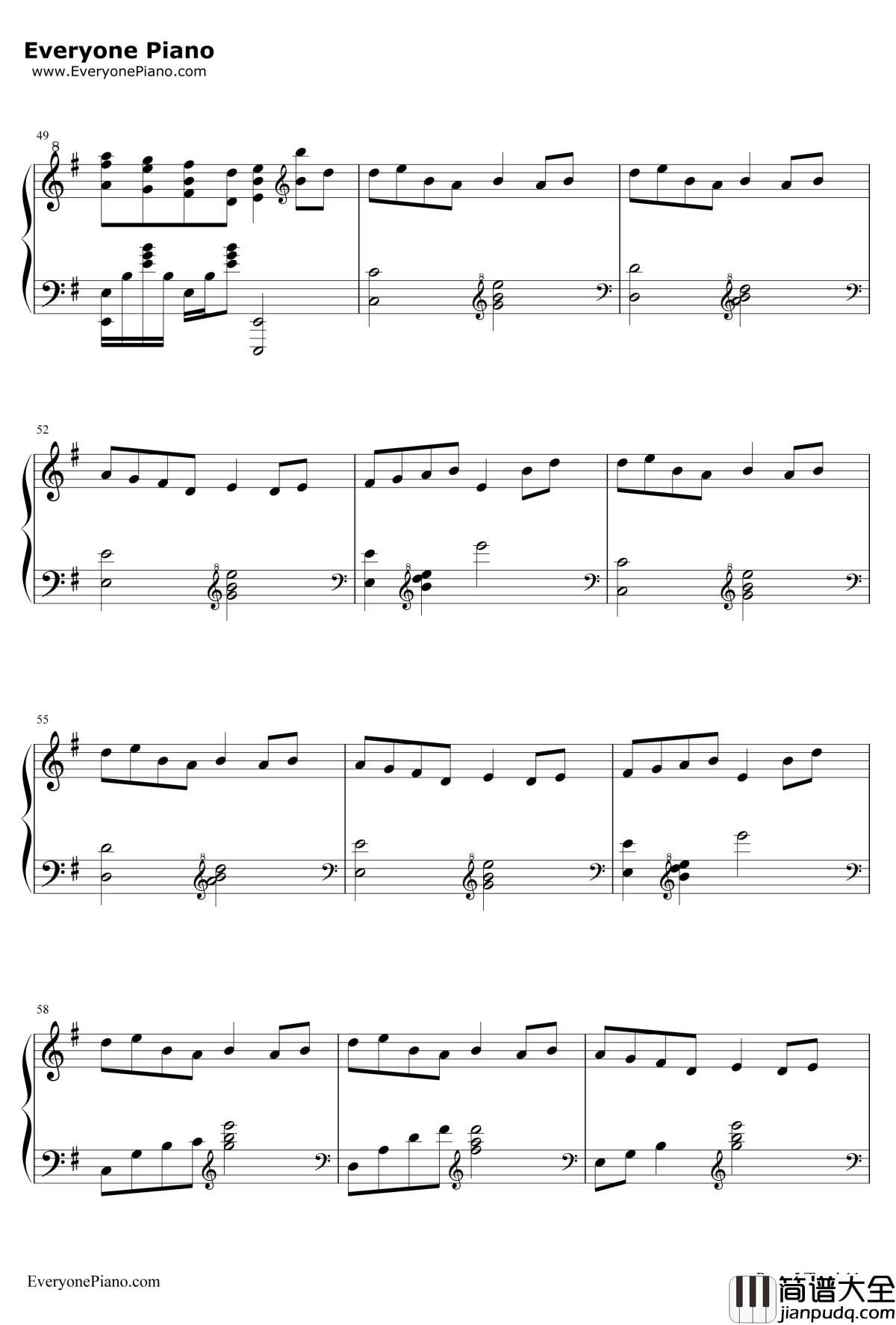 Bad_apple!!钢琴谱_东方project