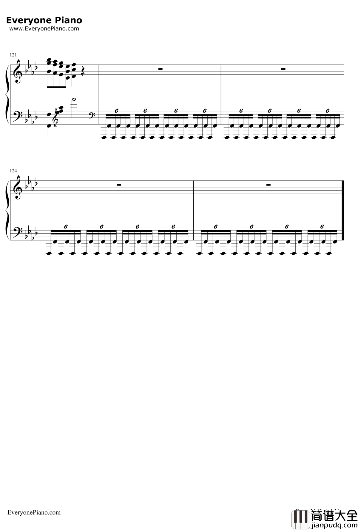 Bad_apple!!钢琴谱_东方project