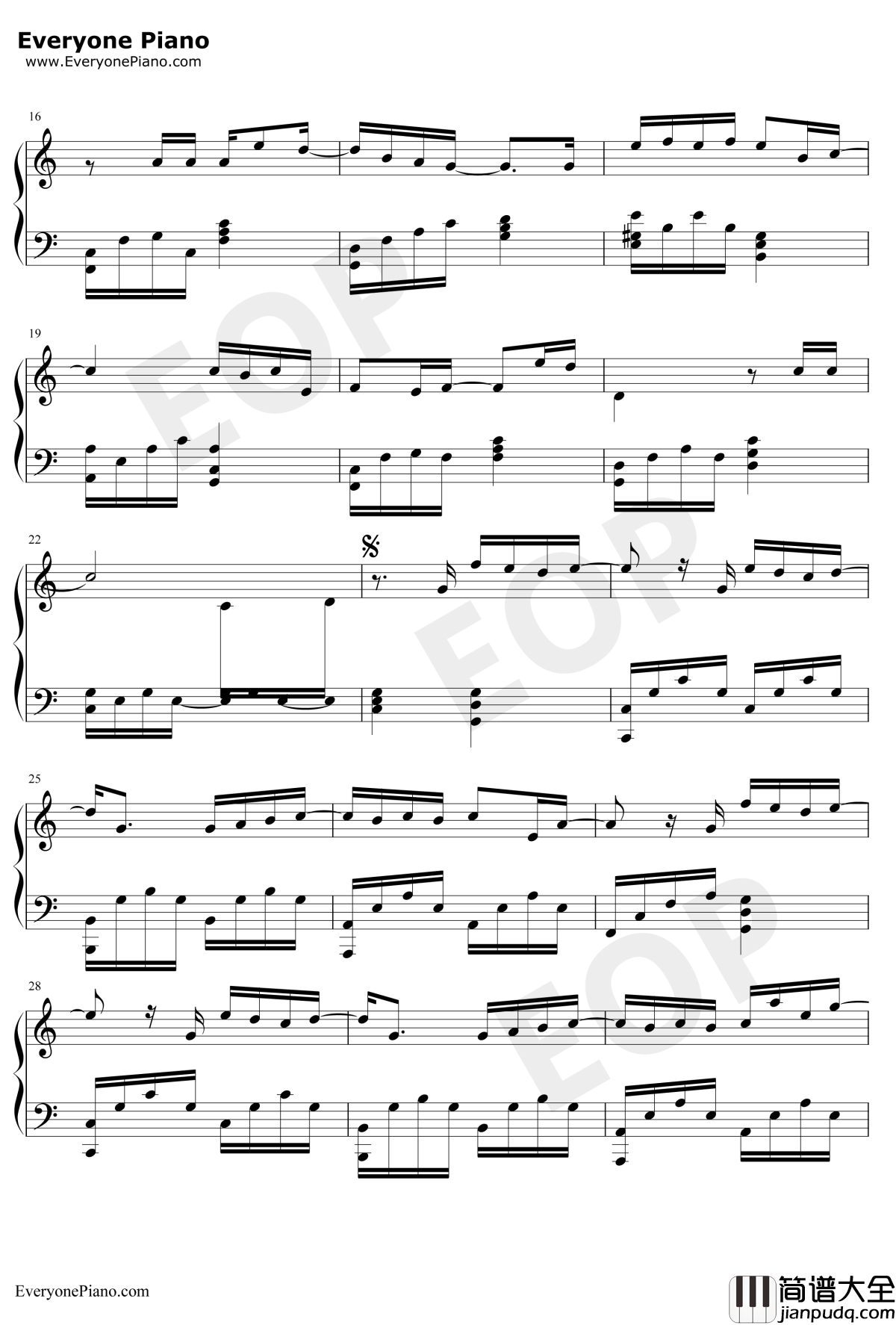 第一次钢琴谱_光良_钢琴独奏版