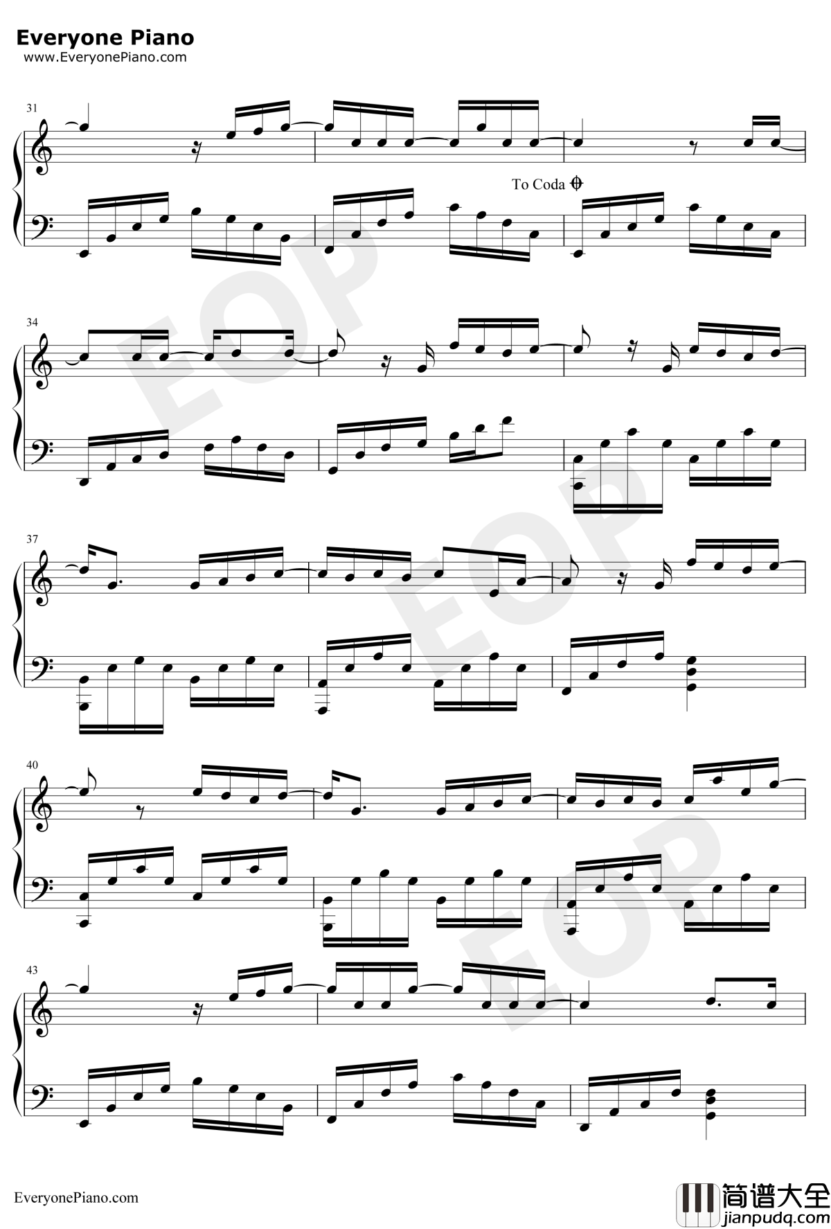 第一次钢琴谱_光良_钢琴独奏版