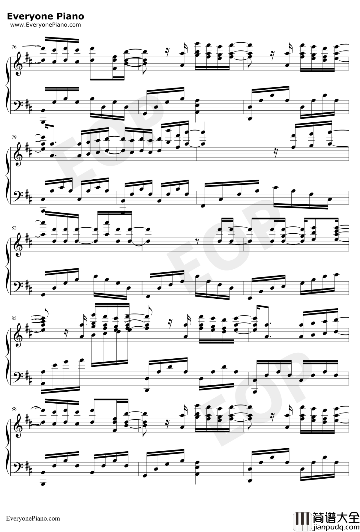 第一次钢琴谱_光良_钢琴独奏版