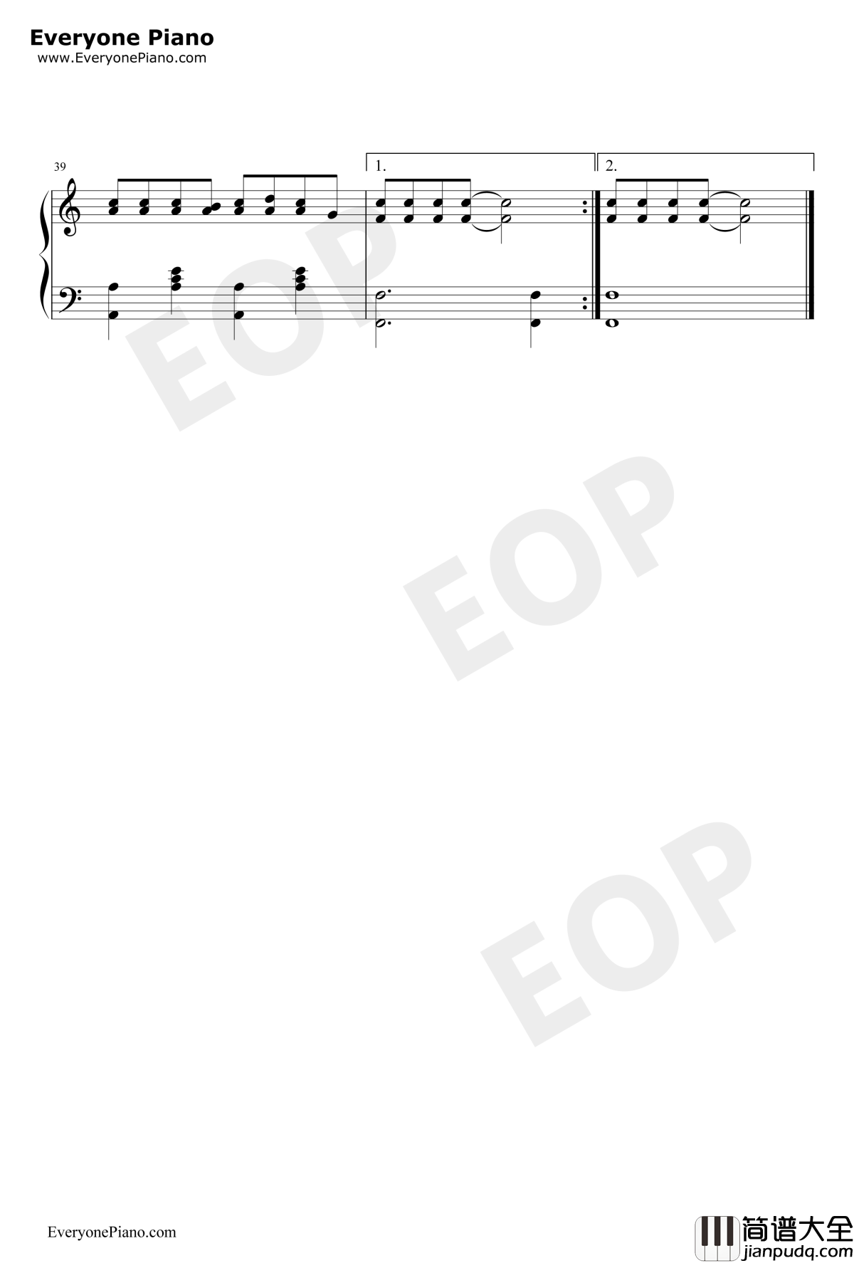 安静了钢琴谱_SHE/周杰伦