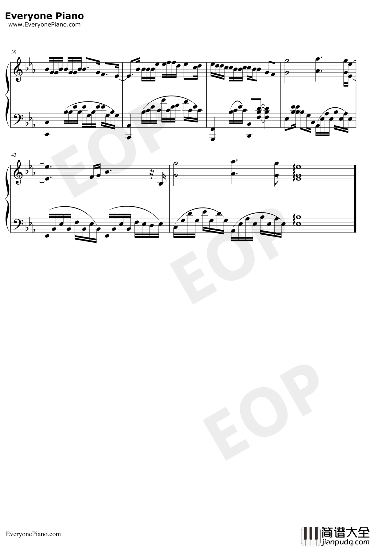 爱在西元前钢琴谱_周杰伦