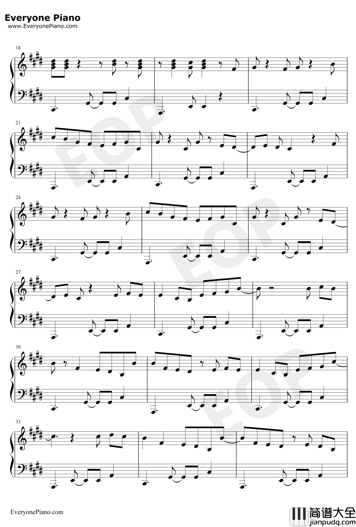 炉心融解钢琴谱_eva家族