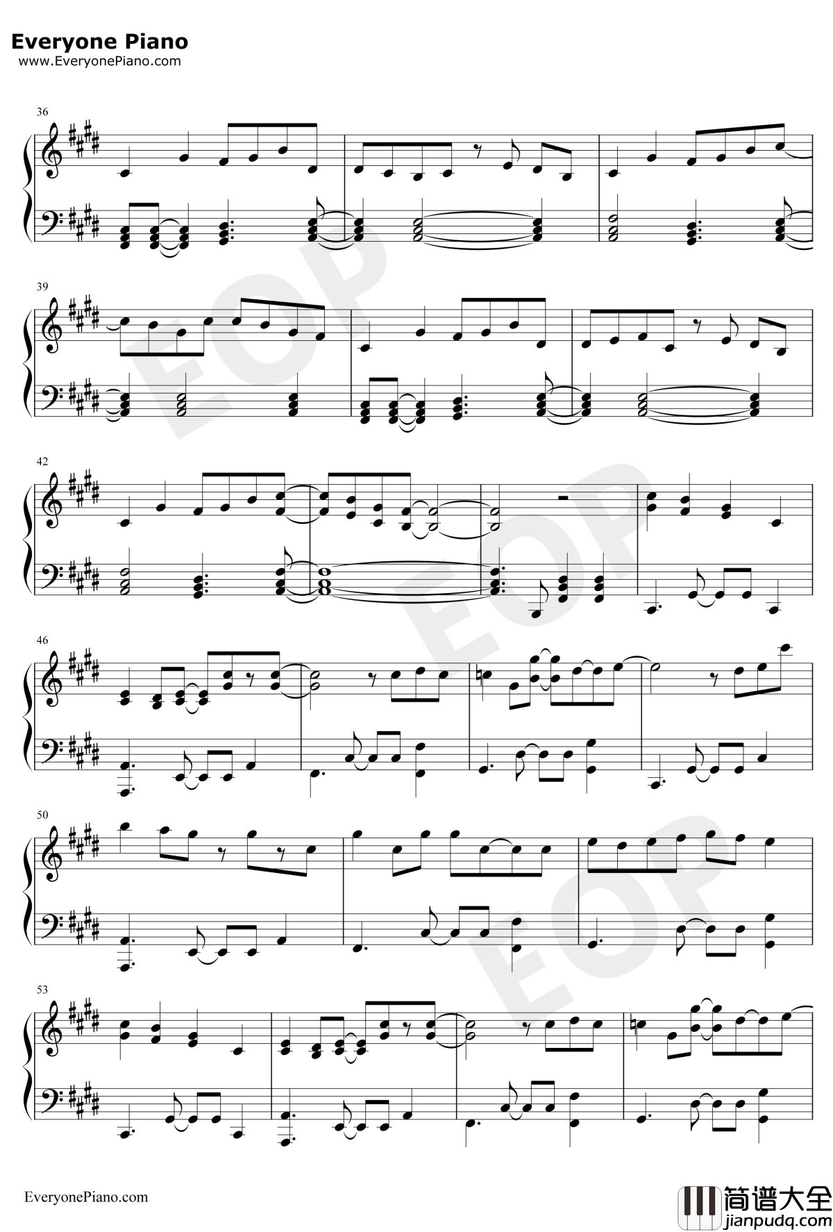 炉心融解钢琴谱_eva家族