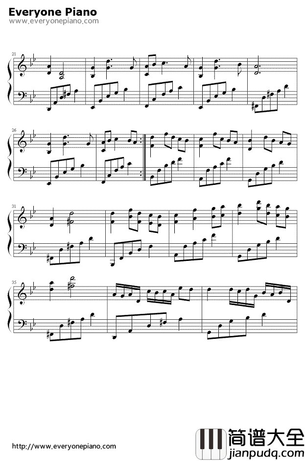 追梦人钢琴谱_神秘园_Dream_Catcher