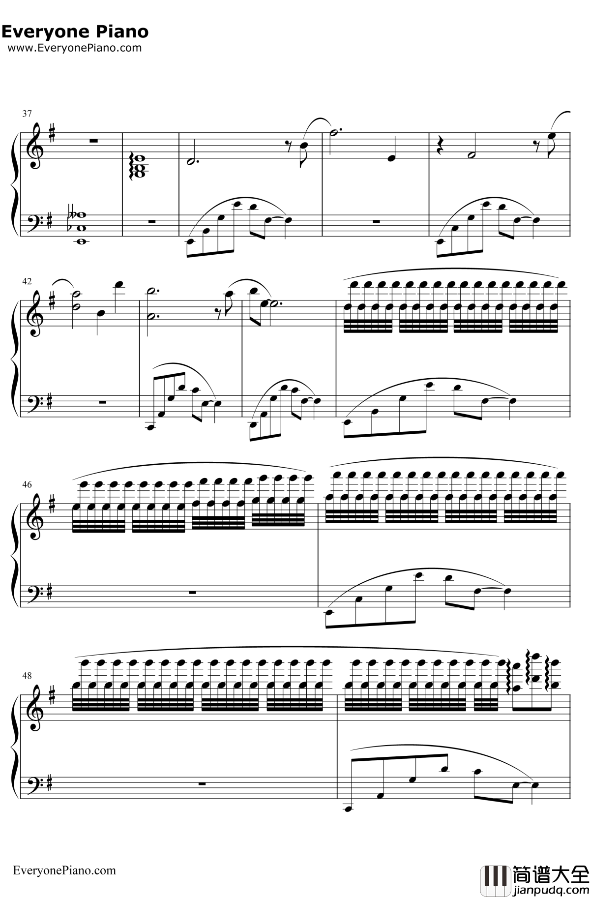 第六号车站钢琴谱_久石让/宫崎骏_千与千寻