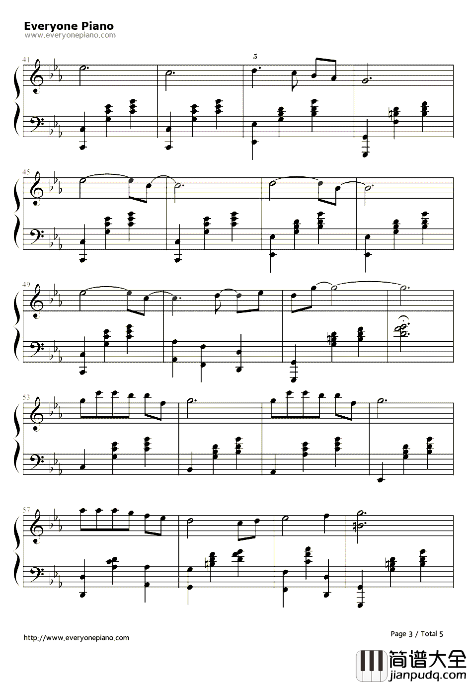 致青春钢琴谱_王菲Faye_Wong_电影致我们终将逝去的青春主题曲