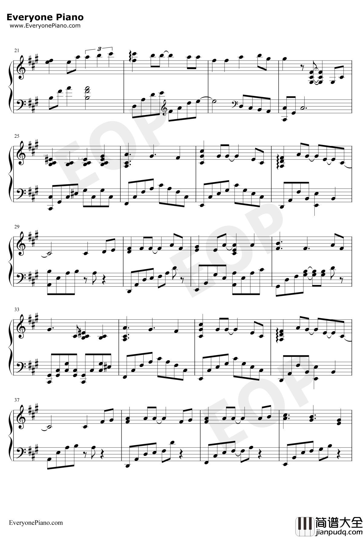 白夜~truelight~钢琴谱_宫本骏