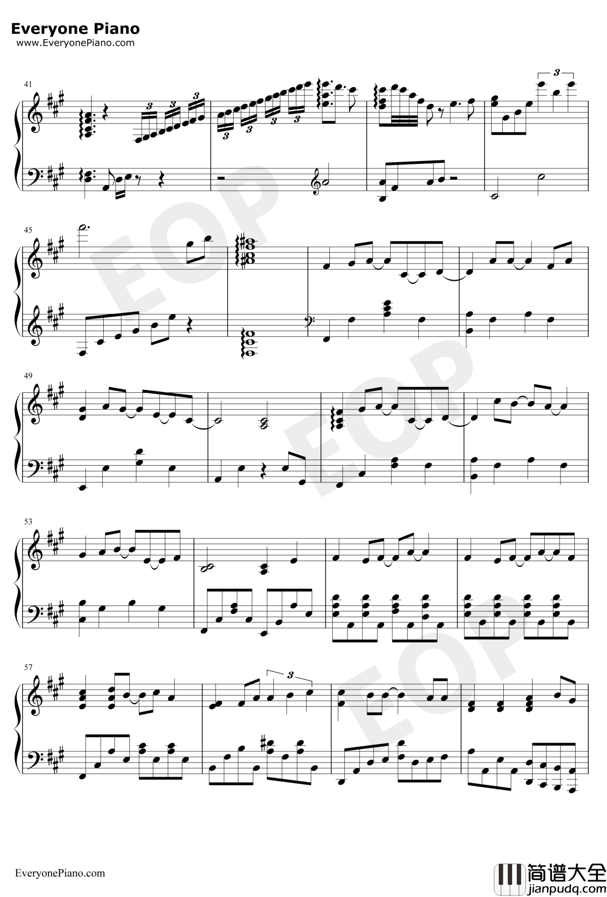 白夜~truelight~钢琴谱_宫本骏