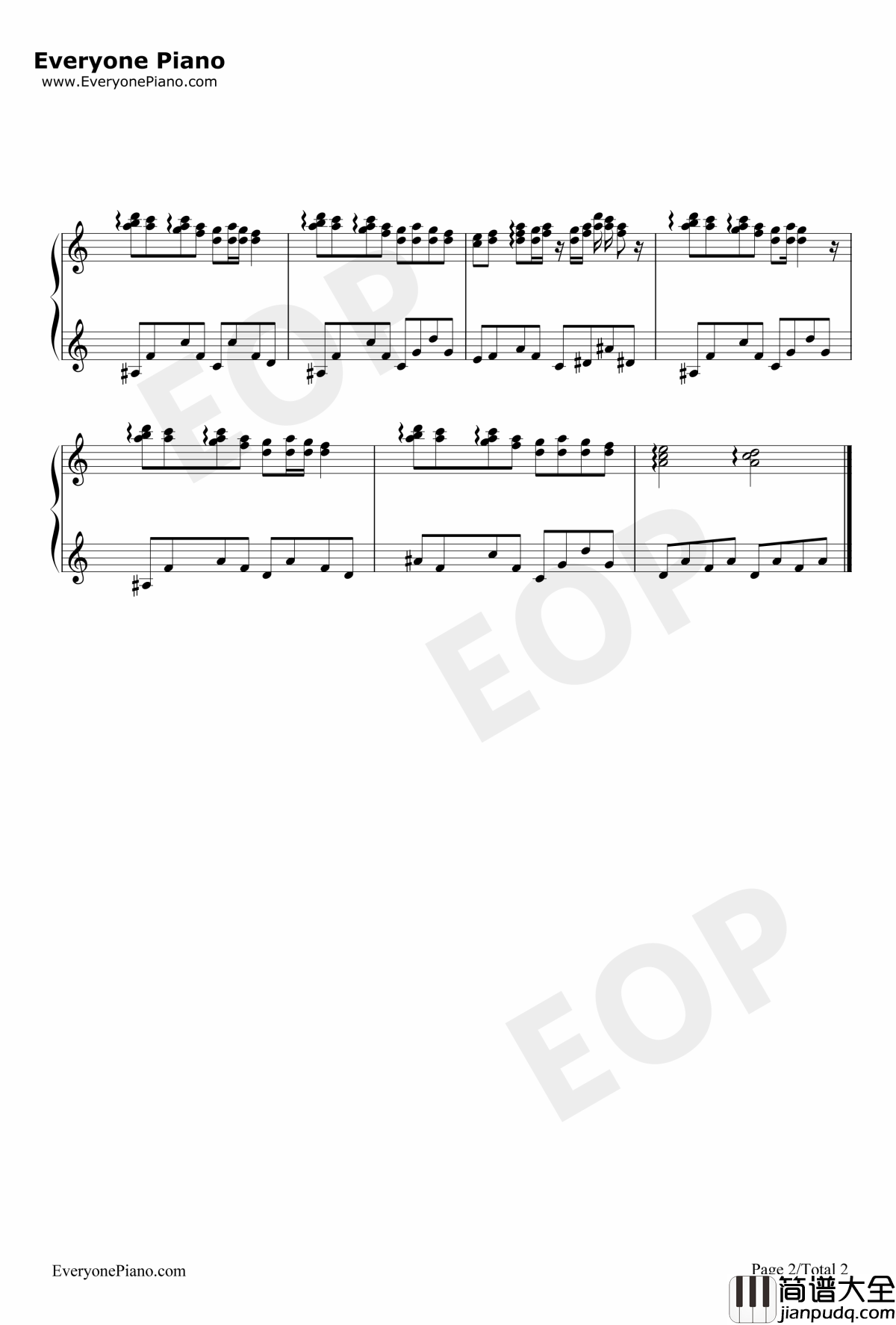 幻音宝盒钢琴谱_诸子百家配乐_动画秦时明月OST