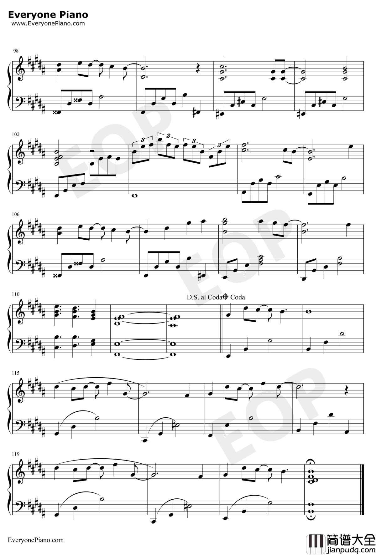 回忆钢琴谱_西村由纪江