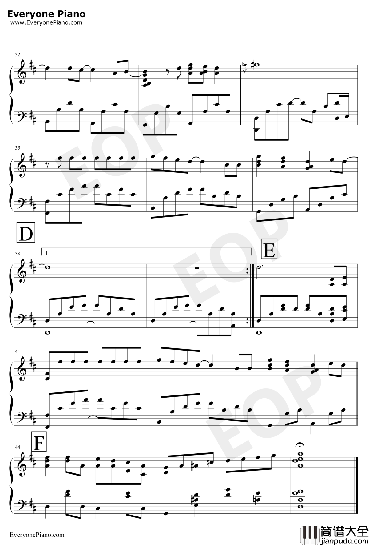 爱我别走钢琴谱_张震岳/周杰伦