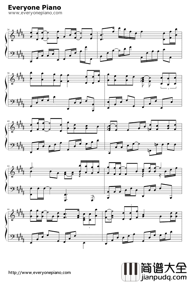 下一站天后钢琴谱_Twins