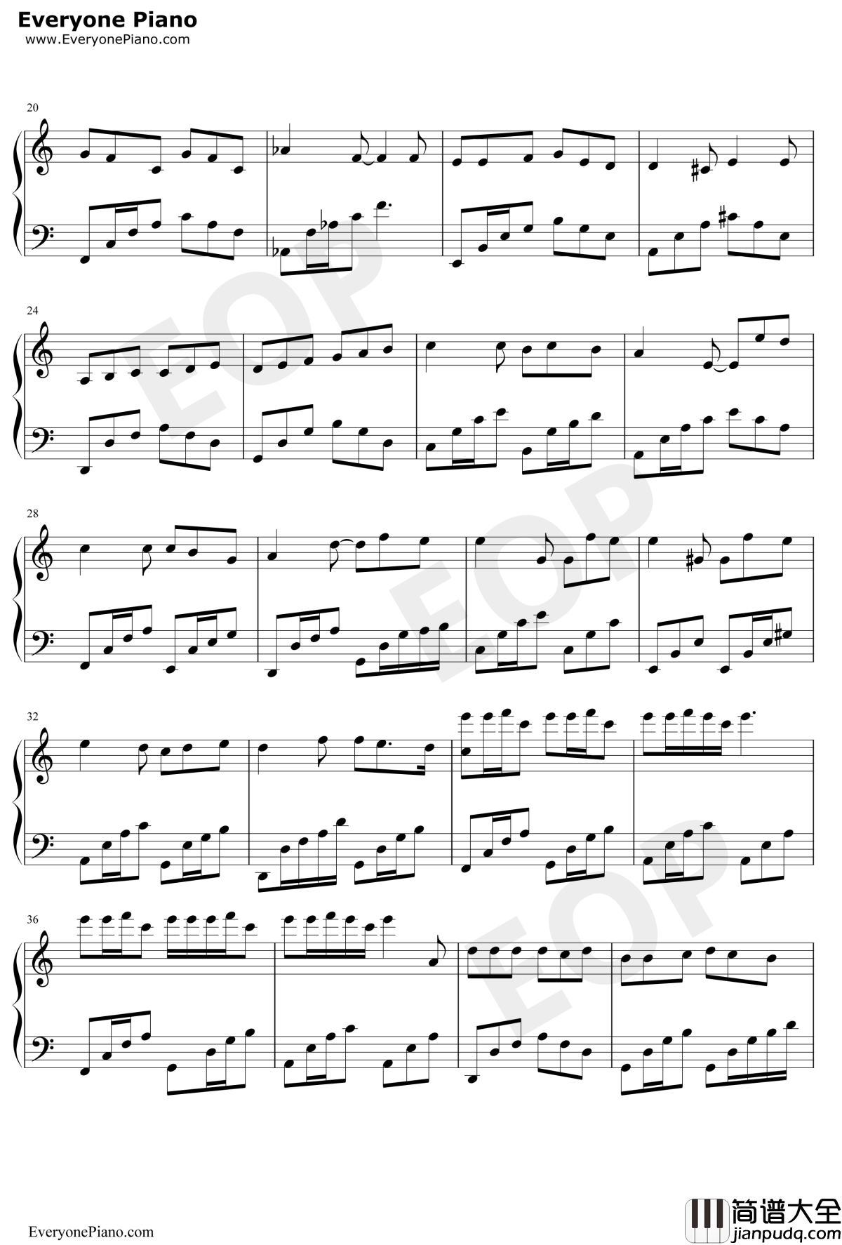 阿牛钢琴谱_陈奕迅