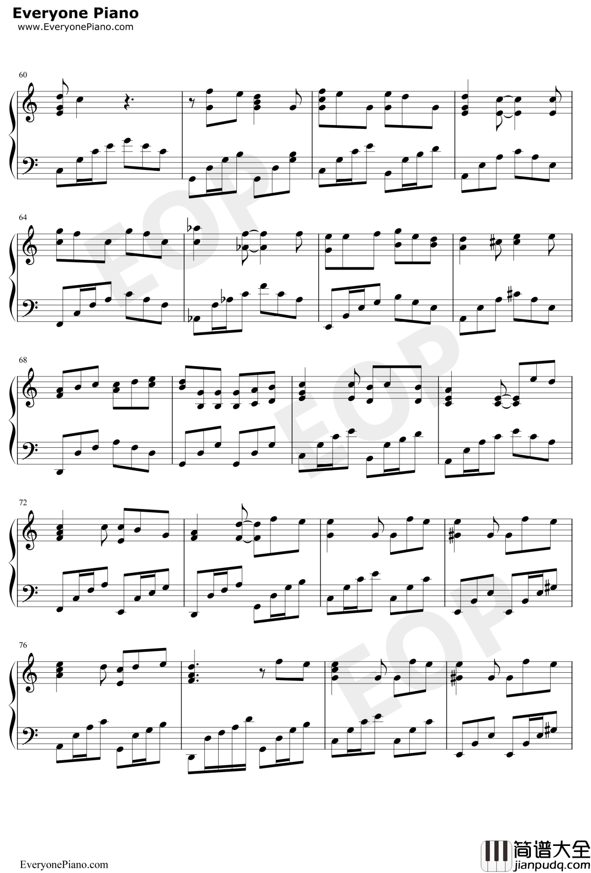 阿牛钢琴谱_陈奕迅