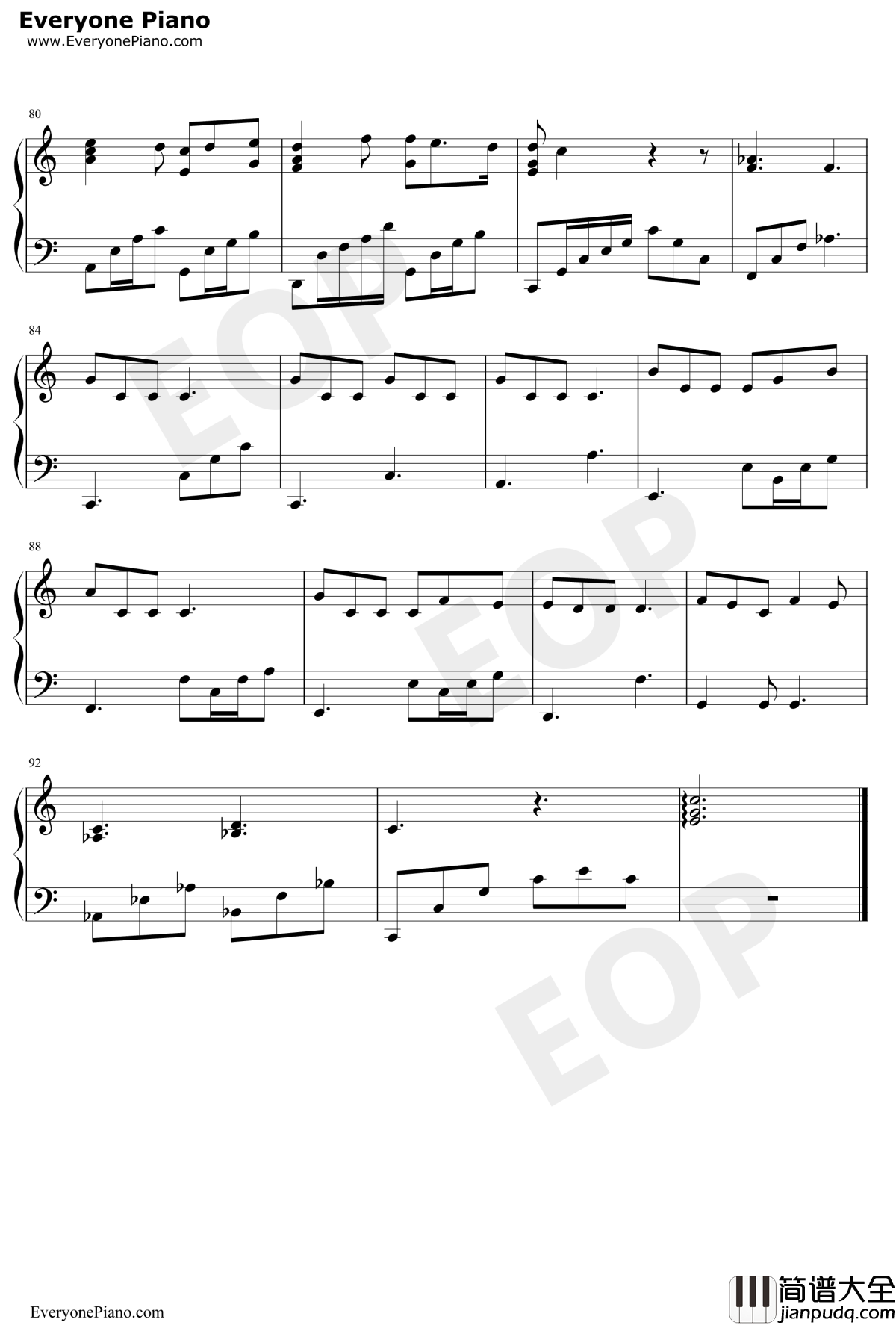 阿牛钢琴谱_陈奕迅