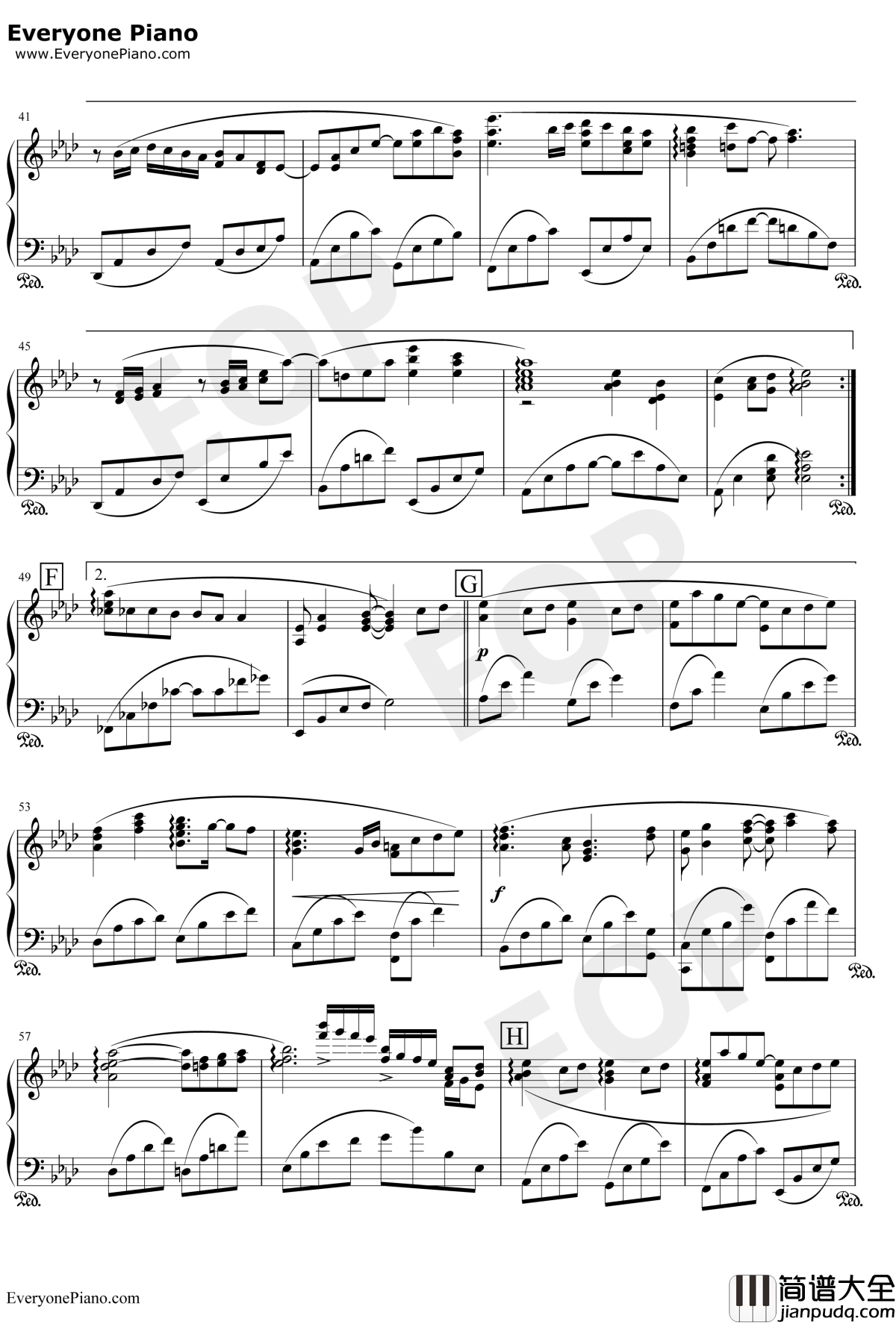 微笑的起点钢琴谱_范玮琪/张韶涵/郭静