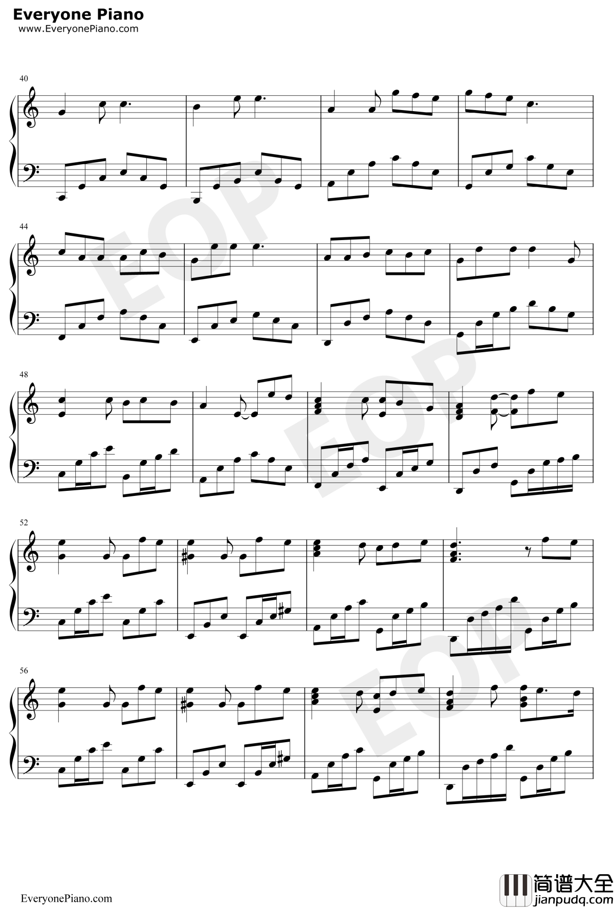 阿牛钢琴谱_陈奕迅