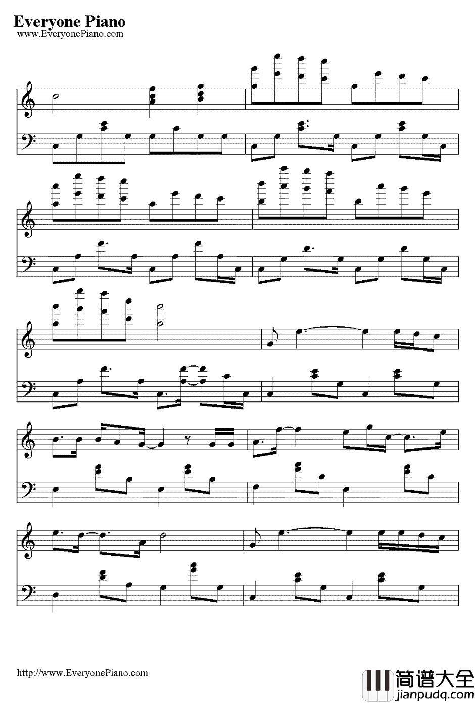 雪人_钢琴谱_范晓萱