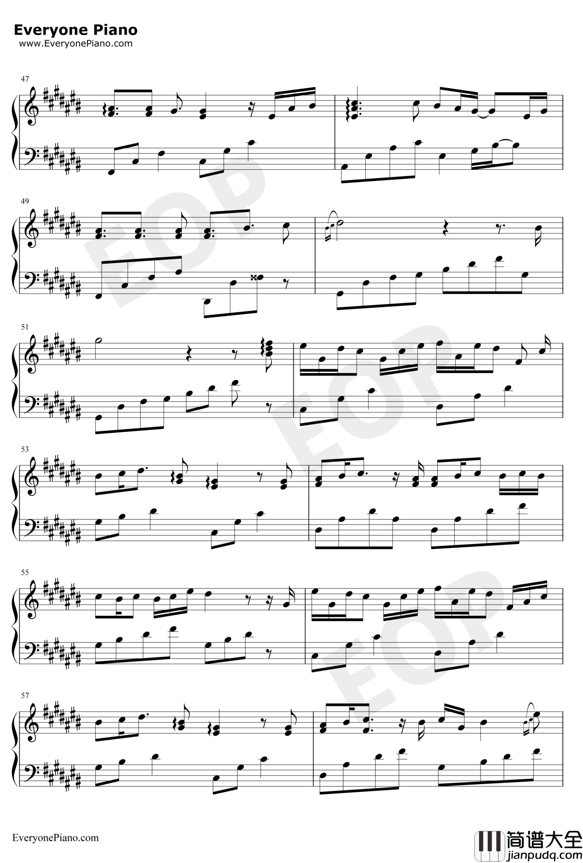 Escape_from_Love钢琴谱_Andemund_Orchestra