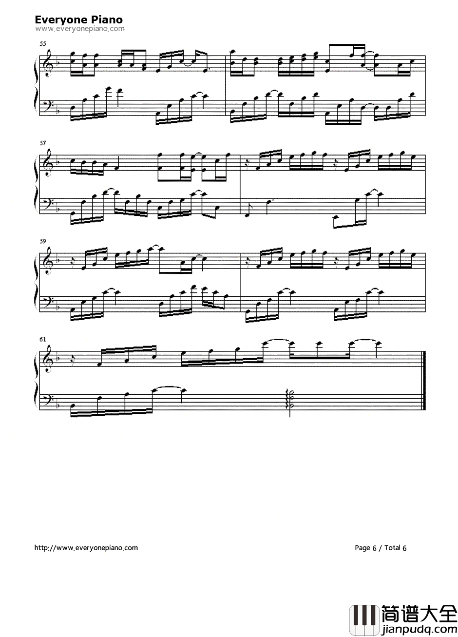 慢慢等钢琴谱_韦礼安