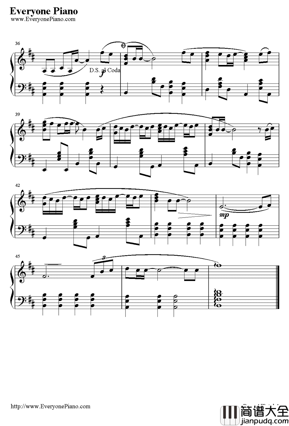 因为爱所以爱钢琴谱_谢霆锋