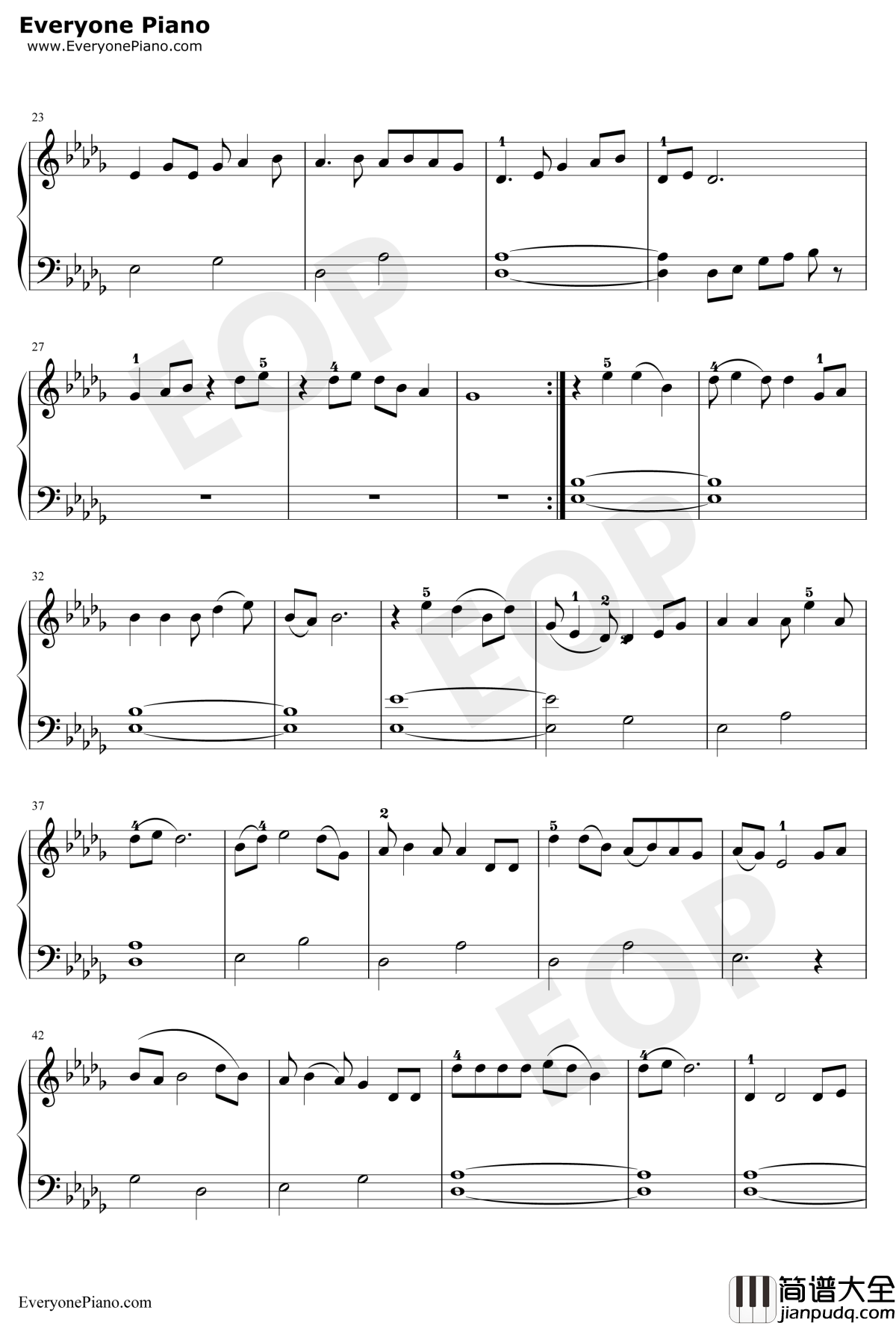 涛声依旧钢琴谱_毛宁