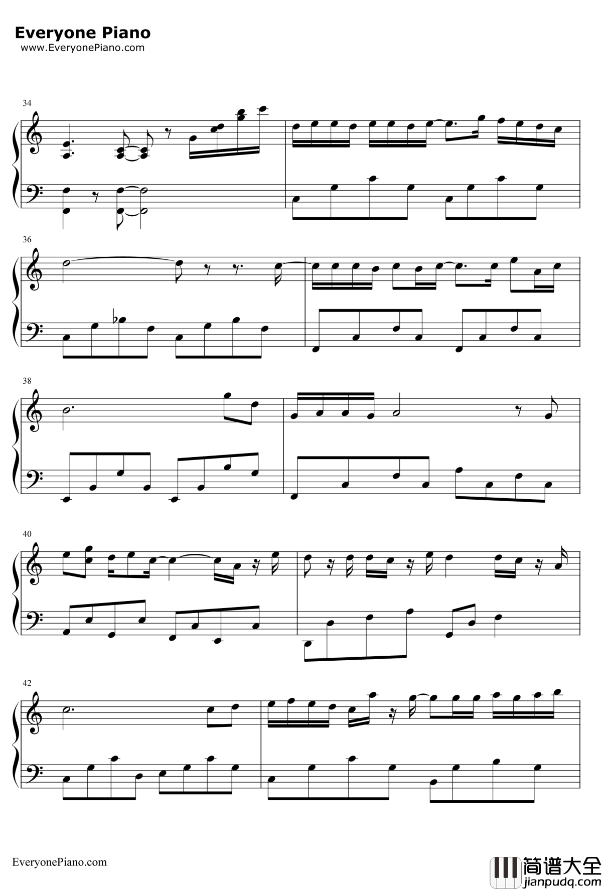 可不可以不勇敢钢琴谱_范玮琪