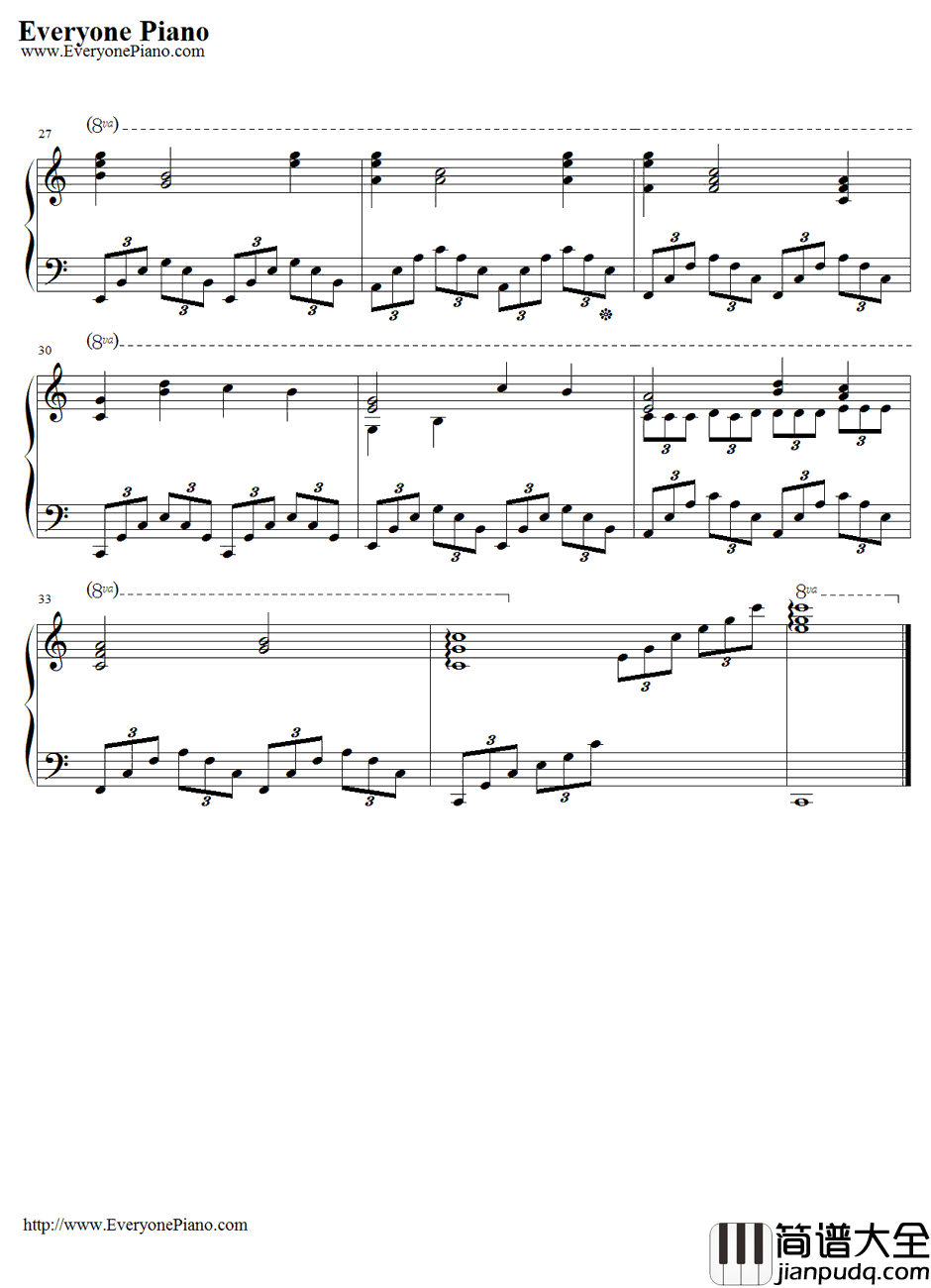 云图六重奏钢琴曲钢琴谱_云图