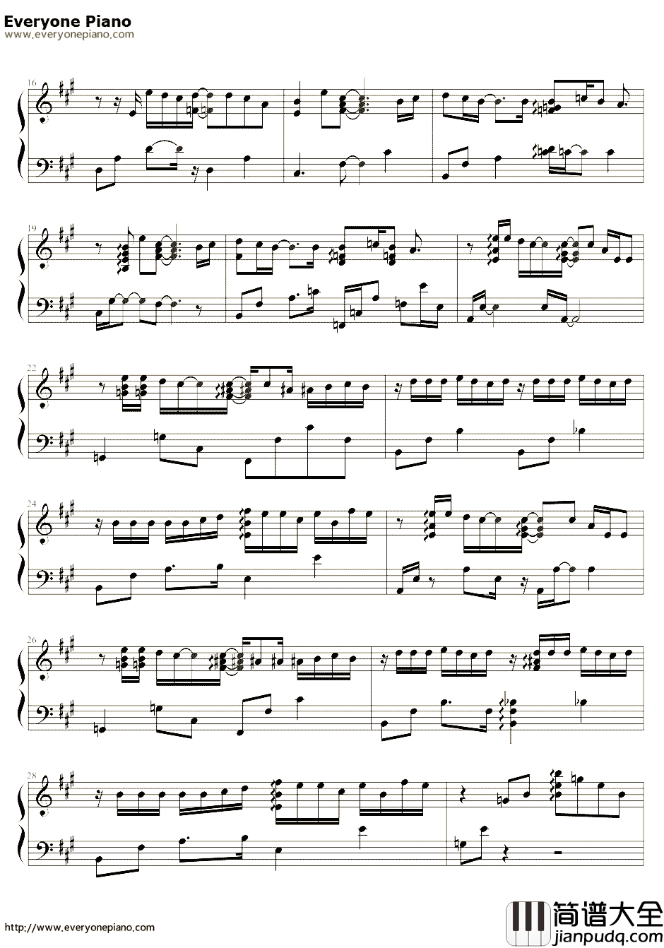 One_More_Time_One_More_Chance钢琴谱_山崎将义山崎まさよし_秒速5厘米