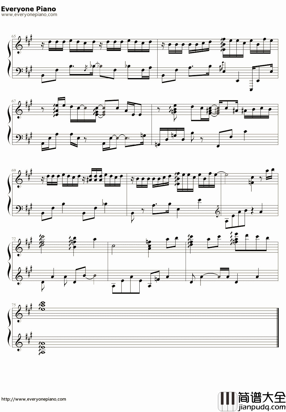 One_More_Time_One_More_Chance钢琴谱_山崎将义山崎まさよし_秒速5厘米