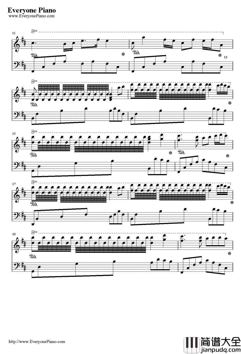 枉凝眉钢琴谱_陈力_红楼梦